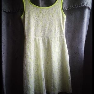 Yellow slip on dress